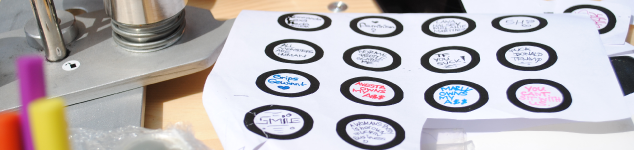Button-Workshop mit Jugendlichen